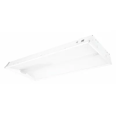 COLUMBIA LIGHTING Recessed Troffer: 4 ft Lg, 2 ft Wd, 5,702 lm, 4000K, 50.2 W - 2 ft. x 4 ft. LED Center-Basket Troffers