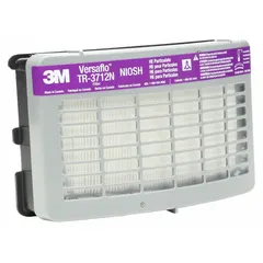 Magenta-colored HEPA particulate filter for use with 3M Versaflo TR-300 Series powered air-purifying respirators. NIOSH-rated HEPA for high-efficiency filtration of airborne particles. Pack of 5 filters.