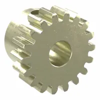 Spur Gear: Module m 1, 18 Teeth, 6 mm Bore Dia, Brass, 20° Pressure Angle, Finished Bore (MPN BSS1-18B)