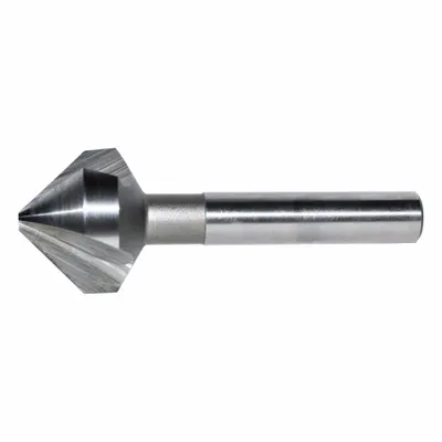 KEO 100° Three-Flute Countersink, 1/2 in Body Dia, AlTiN Coated Cobalt - General Purpose Three-Flute Countersinks