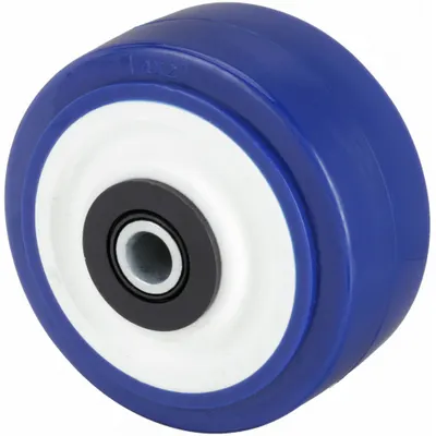 OEM Caster Wheel: 4 in Wheel Dia - Polyurethane Tread on Aluminum Core Wheels