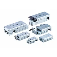 SMC Slide Table: 50 mm Stroke Lg, 25 mm Bore Dia, Mfr Part # MXS25-50A, MXS Series, Metric