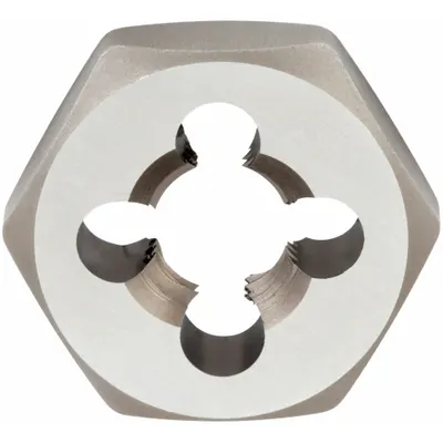IRWIN Hex Threading Die: 1"-14 UNF, 1 13/16 in Hex Wd, Self-Aligning, Carbon Steel (MPN 8467) - Self-Aligning Hex Rethreading Dies