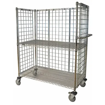 OEM Stock Cart: 1,000 lb - Single-Side-Access with Wire Shelves