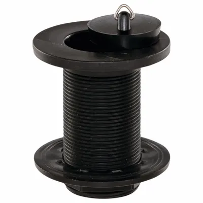 ORION Drain Assembly: Plastic, 4 3/8 in Overall Ht, 4 1/4 in Overall Dia - Sink Drains with Removable Stopper