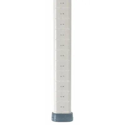 METRO Shelving Post: 85 3/16 in x 1 3/4 in, Taupe - Posts for Harsh Environment Antimicrobial Plastic Shelving