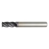 WIDIA HANITA Corner Radius End Mill: Carbide, TiAlN Coated, 4 Flute, 5/16" Mill Dia, 3/4" LOC (MPN TF4V0508003A)