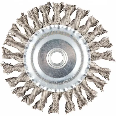 OEM APPROVED VENDOR Wire Wheel Brush: Twisted Stainless Steel - Heavy-Cleaning Brushes for Contoured Stainless Steel Surfaces