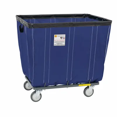 R&B WIRE PRODUCTS INC. Basket Truck: 25 cu ft, 800 lb, 48 in L x 32 1/2 in W x 33 1/4 in H - Basket Trucks with Permanent Antimicrobial & Mildew-Resistant Vinyl Liner