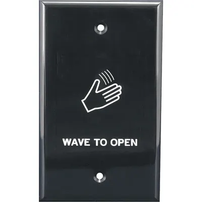 BEST Wave to Open Touchplate: Black, Black - Wave-to-Open Exit Devices