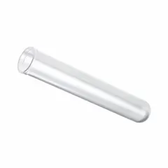 APPROVED VENDOR Polystyrene Culture Tube, 16 mL, Natural, Round Bottom