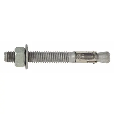 DEWALT Wedge Anchor: 7 in Overall Lg, 3/4 in Dia, 3/4"-10 Thread Size, 4 1/2 in Thread Lg - Steel Wedge Anchors