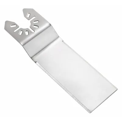 DEWALT Oscillating Scraper Blade: Flush Scraping, 1 1/4 in Blade Wd, 3 3/4 in Blade Lg - Open-Back Universal OIS Mounted Blades