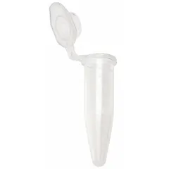 Polypropylene Microcentrifuge Tube, 1.5 mL, Conical Bottom, Natural, Graduated, with Closure