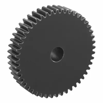 KHK GEARS Spur Gear: Module m 1.5, 48 Teeth, 12 mm Bore Dia, Black Oxide Coated Carbon Steel - Metric Spur Gears with Standard Hub