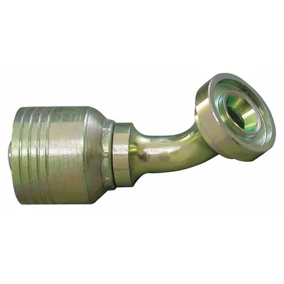 AEROQUIP Crimpable 45° Elbow Hydraulic Flange Fitting, 1 1/2 in Flange Size - Crimpable 45° Elbow, Hydraulic Flange Fittings