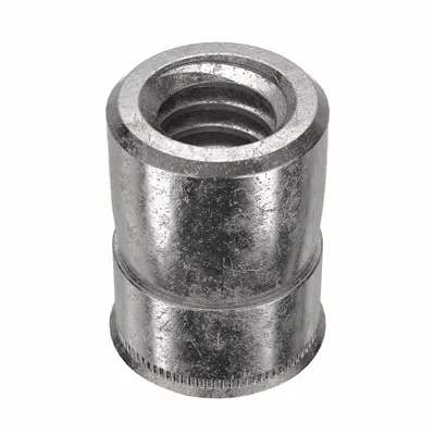AVK Threaded Insert: 1/4"-20 Thread Size, 33/64 in Overall Lg, 3/8 in Insert Dia - Low-Profile Rivet Nuts