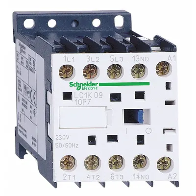 SCHNEIDER Miniature IEC Magnetic Contactor: Non-Reversing, 3 Poles, 3NO Contacts - Miniature, Non-Reversing IEC Contactors