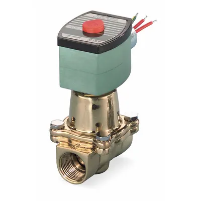 REDHAT Solenoid Valve: 2-Way, Normally Closed, 3/8 in Pipe Size, 110V AC/120V AC - 2-Way/2-Position, Normally Closed Solenoid Valves