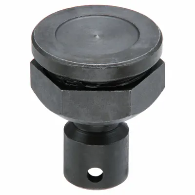 BESSEY Replacement Clamp Morpad: 1 7/8 in Overall Lg, 1 1/2 in Overall Wd, Round - Pads for Bar Clamps