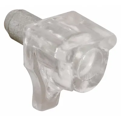 PRIME-LINE Shelf Support: 7/16 in Wd, 47/64 in Lg, 11/16 in Ht, 15 lb Capacity, Plastic - Shelf Supports