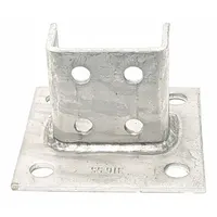 Strut Channel Fitting: 1 5/8 in x 3 1/4 in For Strut Channel Size, 8 Holes, 9/16 in Hole Dia (MPN V70SQS2)