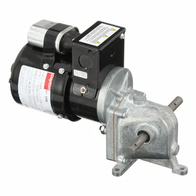 Dayton Gearmotor: Right Angle, Dual Output Shafts, PSC, TENV, 21 RPM, 170 in-lb Max Torque - Right Angle AC Gearmotors