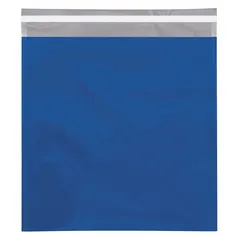 Blue metallic envelope measuring 10 3/4 x 13 inches with a usable width of 10 3/4 inches. Includes a tear strip for easy opening. Sold in a pack of 250. Suitable for shipping and presenting items where visual appeal is desired.
