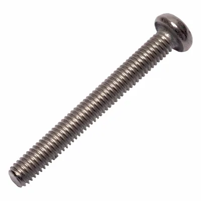 ALLIED TITANIUM Machine Screw: M3x0.50 Thread Size, 25 mm Lg, Grade 2, Titanium, Plain - Pan Head Machine Screws