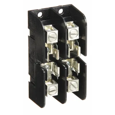 MERSEN Fuse Block: Open Block Design, 2 Pole, 300 V AC, Box Lug - Fuse Blocks for UL Class T Fuses