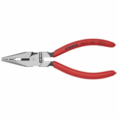 KNIPEX Needle Nose Plier: 1 1/4 in Max Jaw Opening, 6 in Overall Lg, 1 1/2 in Jaw Lg - Needle-Nose Pliers