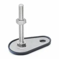 JW WINCO Male-End Leveling Mount: Swiveling Stud, 1/2"-13 Thread Size, 4,496 lbf Capacity (MPN 43-80-1/2X13-100-D1-SK)
