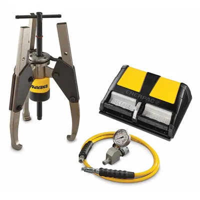 ENERPAC Hydraulic Puller Set: 36 ton Capacity with Attachments - Ram Puller Sets