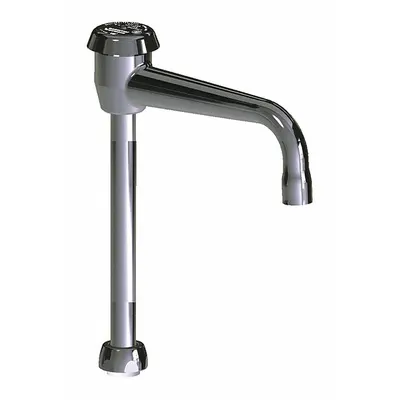 CHICAGO FAUCETS Spout: Spout, Gooseneck, Swivel Spout, Brass, Polished Chrome, Laminar - Single-Bend Faucet Spouts