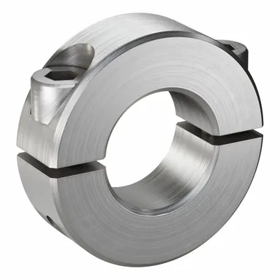 RULAND MANUFACTURING Shaft Collar: 2-Piece, Inch, Round, Clamp-On, 3/4 in Bore Dia - Stainless Steel Shaft Collars