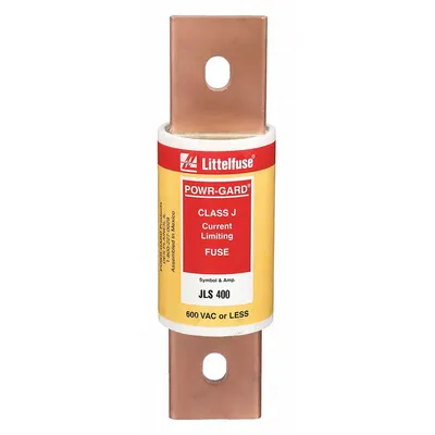 LITTELFUSE Fuse: JLS Series, Class J, Bolt-On Body, Fast-Acting, 400 A, 600 V AC - Fast-Acting Bolt-On Fuses
