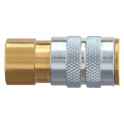 DIXON VALVE & COUPLING Quick Connect Hose Coupling: 1/4 in Body Size - Industrial Interchange Brass Quick-Connect Air Coupling Bodies