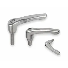 Teardrop-style adjustable handle with threaded stud, made of corrosion-resistant stainless steel. M6 thread with 30 mm thread length, 40 mm overall length. Suitable for manual adjustment and clamping in industrial machinery, jigs, and fixtures.