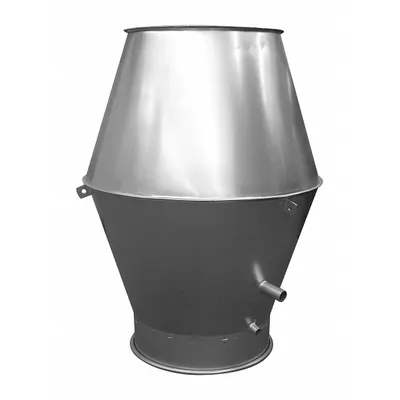 NORDFAB Jet Cap: Steel, For 12 in Duct Dia, 20 in Overall Lg, 12 in Inlet Dia - Jet Caps