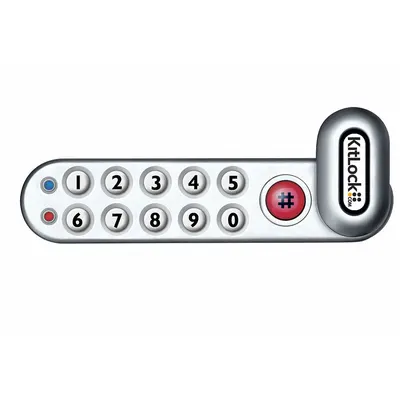 CODELOCKS Electronic Keyless Lock: Powder Coated, Cam Latch, 6 in Body Ht, 2 1/2 in Body Wd - Electronic Keypad Cabinet & Locker Locks