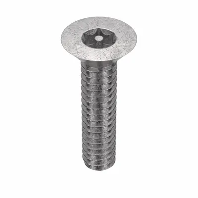 TAMPER-PRUF SCREW Tamper Resistant Screw: #10-24 Thread Size, 3/4 in Lg, Stainless Steel - Flat Head Tamper-Resistant Machine Screws