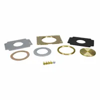 WIREMOLD Floor Box Cover: Rectangular, Gold, Brass, Brushed, 3 1/4 in L x 4 1/4 in W x 1/2 in H (MPN 829CK)