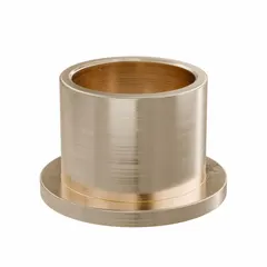 This flanged sleeve bearing is made from SAE 841 bronze and is self-lubricating for low-maintenance operation. It has a 25 mm bore, 30 mm outer diameter, and 25 mm length, with an operating temperature range of -35°F to 300°F. Suitable for rotating or oscillating applications in conveyors, pumps, and material handling equipment. Sold in a pack of 5.