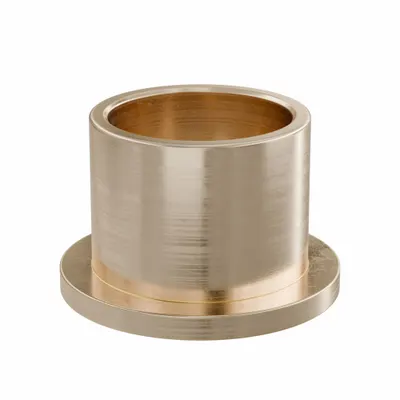 OILITE Flanged Sleeve Bearing: Bronze, SAE 841, 25 mm Bore, 30 mm OD, 25 mm Lg - Lubricated General Purpose Metallic Flanged Sleeve Bearings