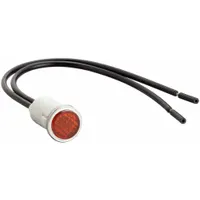 APPROVED VENDOR Flush Panel Light: Amber, 12 mm Panel Mounting Hole Dia, Neon, Nylon, Lens Included