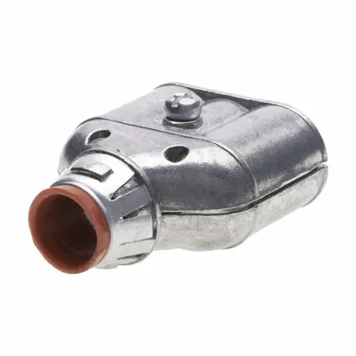 BRIDGEPORT FITTINGS Metal Clad Cable and Flex Cond: Die Cast Zinc, 2 in Trade Size, Snap-In - Straight Connectors - Set Screw Clamp Style