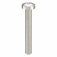 Machine Screw: M6x1.00 Thread Size, 45 mm Lg, 316, Stainless Steel, Plain, Pan, Phillips, 5 PK (MPN ZSCRW-503)