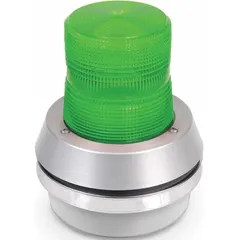 This 24V DC LED horn alarm with strobe light provides audible and visual signaling for fire or emergency systems. It features a junction box base, 7 3/8 in overall height, 6 in overall diameter, and conduit hole connection for conduit mount installation. Suitable for use in industrial, commercial, and institutional facilities.