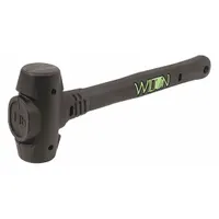 Dead Blow Hammer: Steel Handle, 24 oz Head Wt, 1 1/2 in Hammer Face Dia, 14 in Overall Lg (MPN 55114)