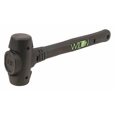 WILTON Dead Blow Hammer: Steel Handle, 24 oz Head Wt, 1 1/2 in Hammer Face Dia - Standard Dead-Blow Hammers